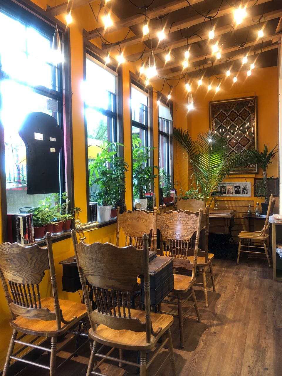 The elegant interior of the restaurant